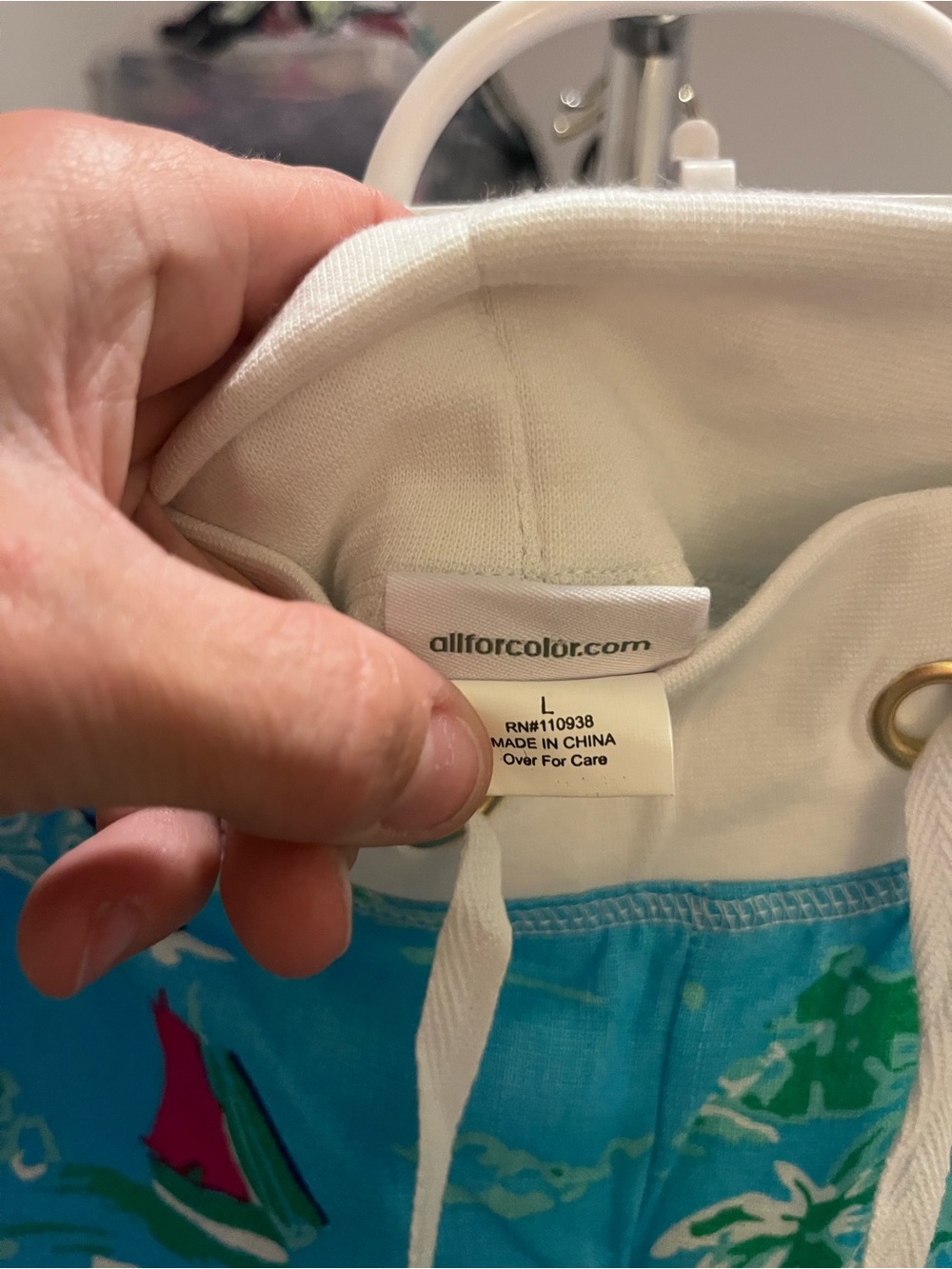 All for color pull on linen pant size L - Picture 3 of 4